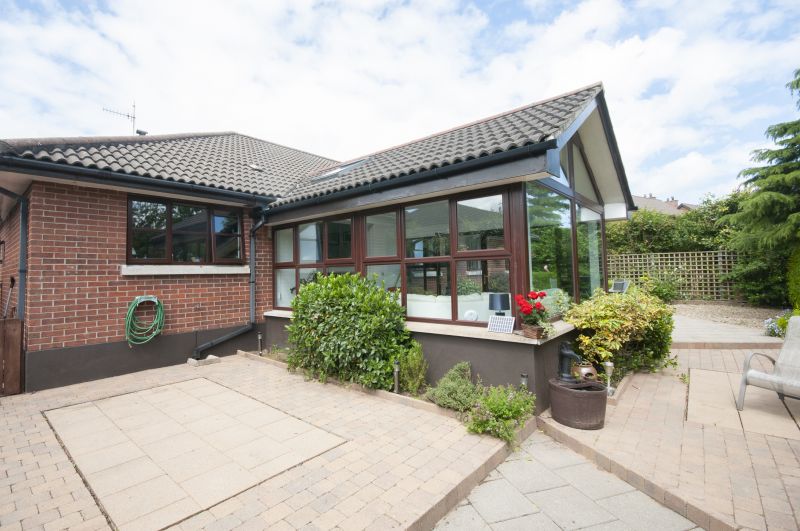 Finished Sunroom with Deck